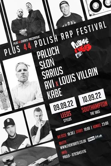 Plus44 Polish Rap Festival SOUTHAMPTON
