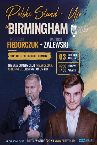 Polski Stand-Up w Birmingham (Zalewski + Fiedorczuk)