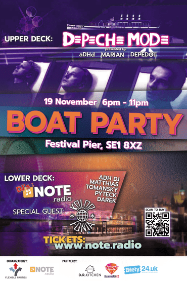 FLEXIBLE PARTIES & NOTE.radio Boat Party 