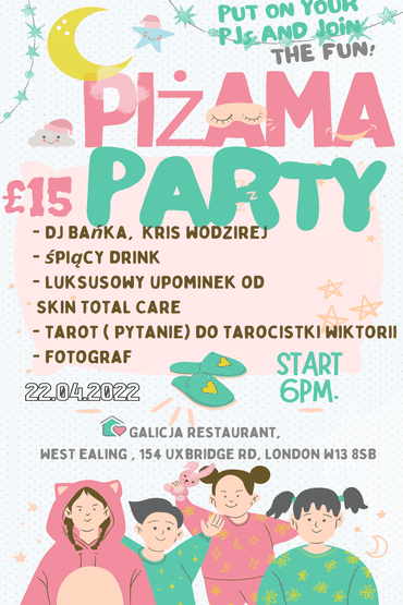 Pijama PARTY Londyn 22.04