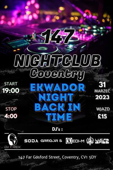 EKWADOR "BACK TIME" - Coventry