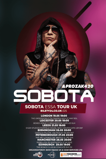SOBOTA ESSA TOUR PETERBOROUGH