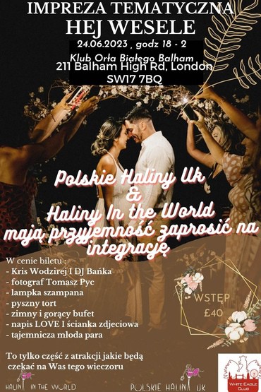 HEJ WESELE 24.06.2023 BALHAM