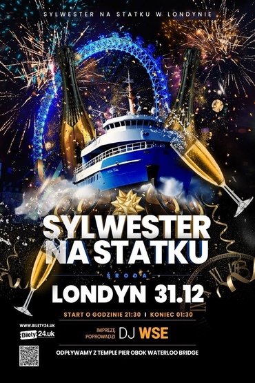 Sylwester na statku w Londynie | 2025/2026