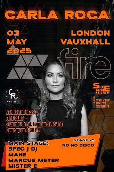 CARLA ROCA Techno Night London
