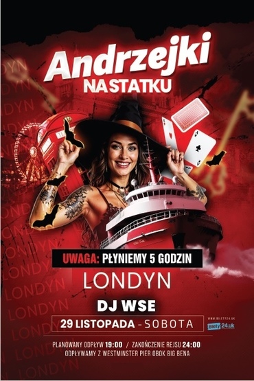 5-godzinny Rejs Andrzejkowy po Tamizie | Londyn