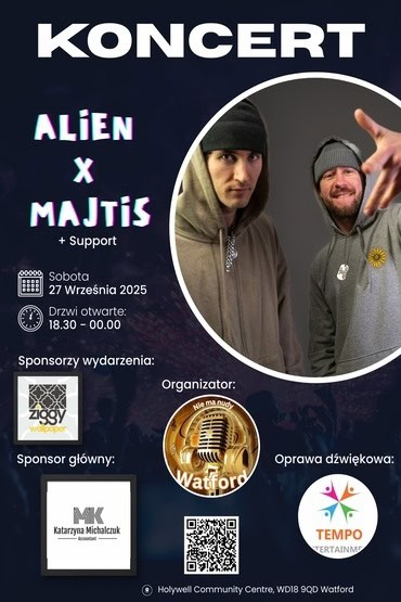Koncert ALIEN X MAJTIS | Watford