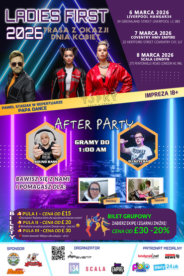 LADIES FIRST – Trasa z Okazji Dnia Kobiet 2026!  Londyn