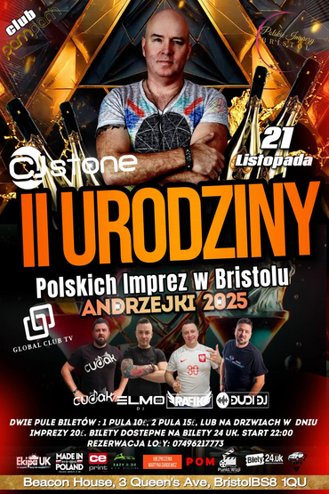 II Urodziny Polskich Imprez w Bristolu  Andrzejki 2025 ⭐️ CJ STONE ⭐️ 