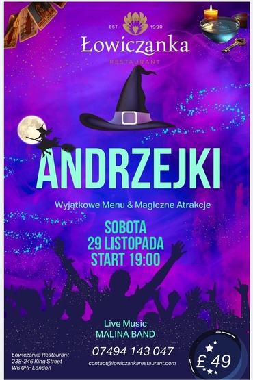 Andrzejki & Malina Band | Londyn