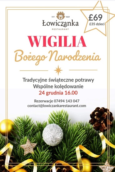 Wigilia | Restauracja Łowiczanka Hammersmith | Londyn