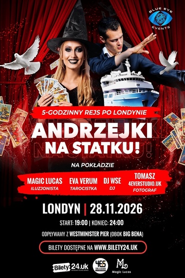 Andrzejkowy wieczór na Tamizie – 5-godzinna podróż po Londynie