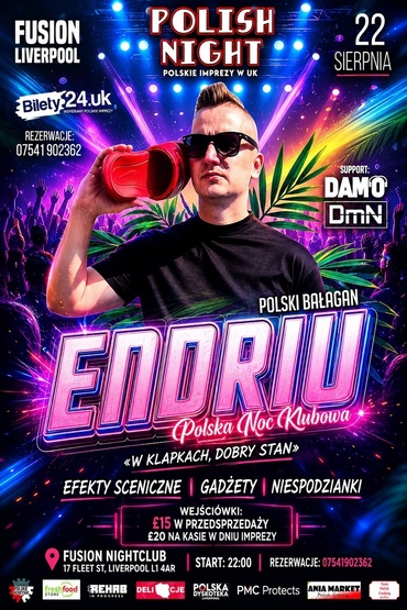 ENDRIU W LIVERPOOLU - POLSKA NOC KLUBOWA