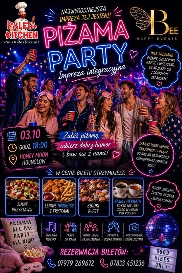 PIŻAMA PARTY! Londyn 