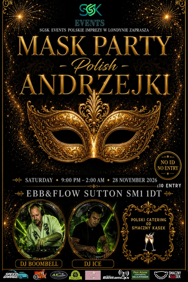 ANDRZEJKI 2026 - MASK PARTY SUTTON Z SGSK EVENTS