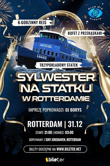 Sylwester na Statku w Rotterdamie | 6-godzinny rejs